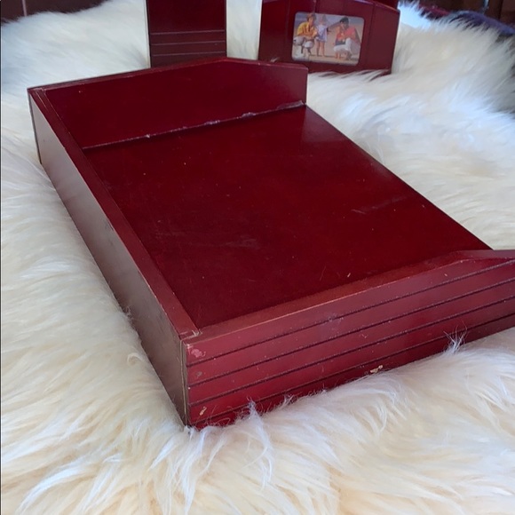 SALE!!! wooden Desk organizer set with picture frame.   4 - Picture 8 of 8